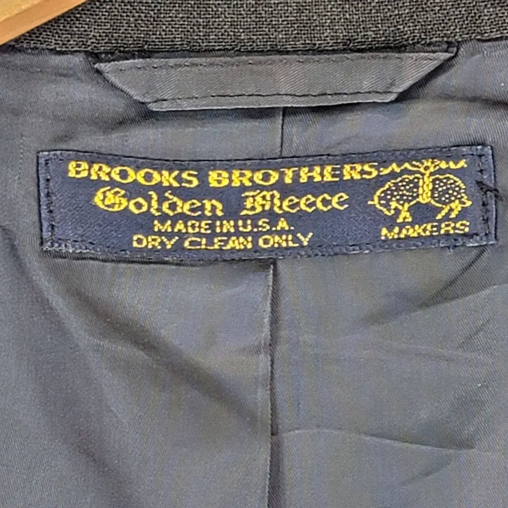 Brooks Brothers Golden Fleece Men's Gray Wool Blazer Jacket USA Size 44L Long